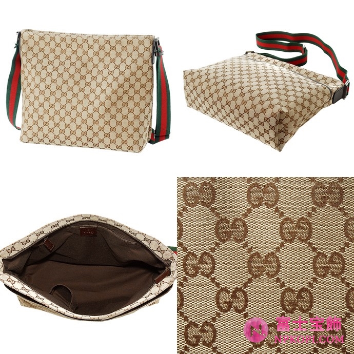 GUCCI/グッチ 2012年春夏定番キャンバスGG柄オリジナルショルダーバッグ 189751 F4F5R 9791 